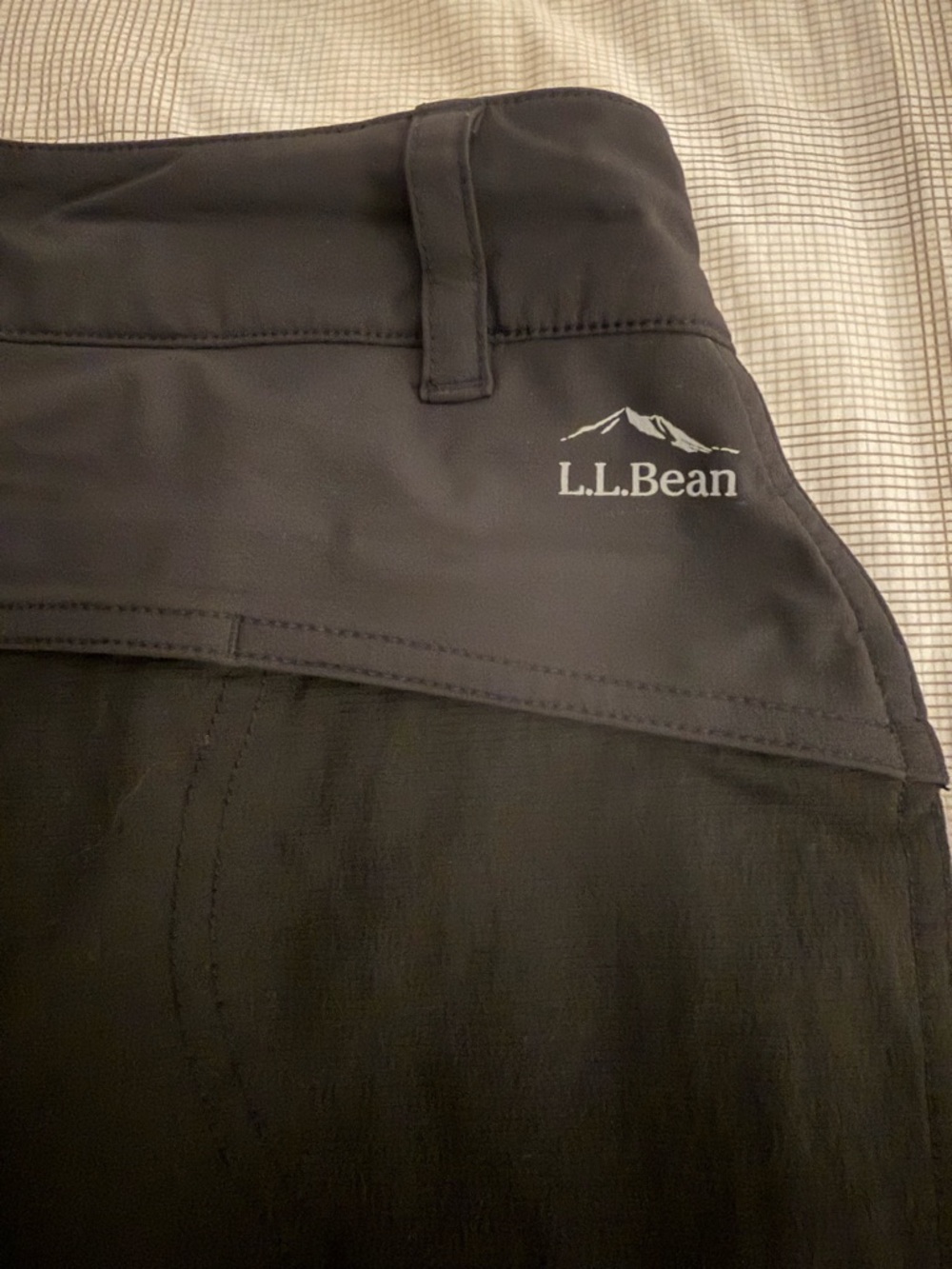 L.L.Bean Black Outdoor Skort with White Logo